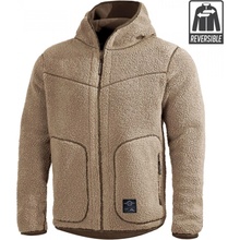 Pentagon Pánska obojstranná flísová bunda Ianos Sherpa khaki/zelená