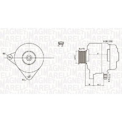 Alternátor MAGNETI MARELLI 063731972010