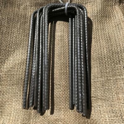 Oceľová skoba U 10ks priemer 6mm dĺžka 15cm šírka 7,5cm