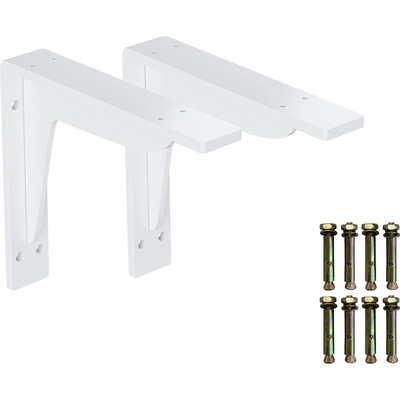 Onpira Biely držiak police s podperou 14-59 cm [2ks] Rozmer: 140x88 mm