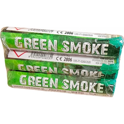 Zelená dýmovnice GREEN SMOKE 3 ks