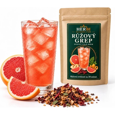 Herbi Ružový grep ovocný cold brew čaj 100 g