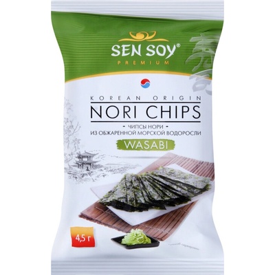 SenSoy Platky z mořských řas s příchutí wasabi 5 g