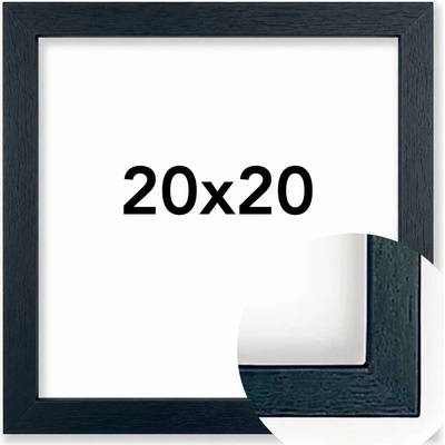 Fotorámeček Kiel Rozměr: 20 x 20 cm, Barva: Černá, Typ zasklení: Sklo