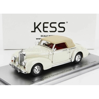 KESS MODEL BENTLEY MKVI DROPHEAD COUPE GRABER CABRIOLET CLOSED 1948 WHITE 1:43