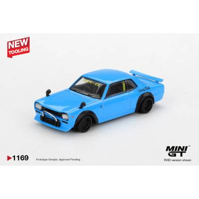 MINI GT Nissan LB Works HAKOSUKA Baby Blue 1:64
