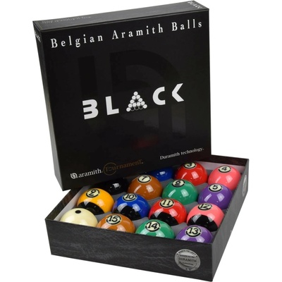 Aramith Tournament Duramith Black Biliardové gule 57,2 mm