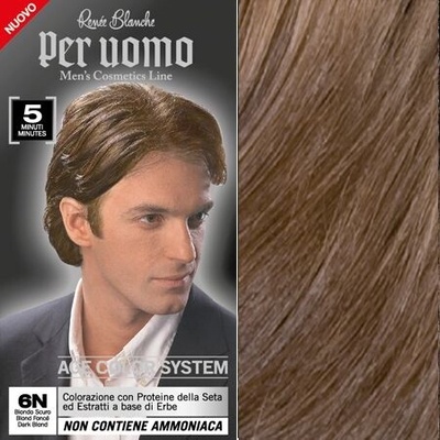 RENEÉ BLANCHE Per Uomo 6-0 Dark Blond - 5min. barva na vlasy pro muže - tmavá blond