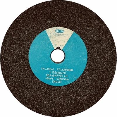 Tyrolit 96A46N7V40 Brúsny kotúč 175 x 20 x 20 mm 46 T419341
