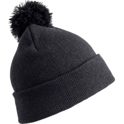 Result Headwear čepice s bambulí RC 028J dětská COT-28028J00299 černá