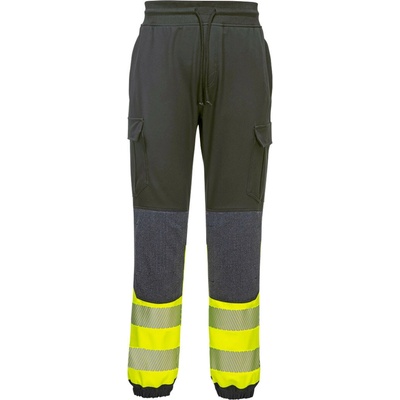 Portwest nohavice KX341 Hi Vis Flexi do pasu reflexní žltá
