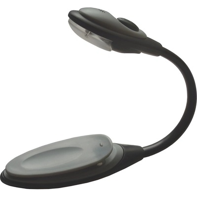 Verk 01682 Praktická LED lampička s klipem černošedá