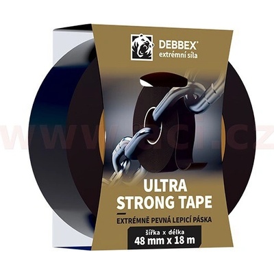 Debbex Ultra Strong Tape Extrémně pevná lepicí páska 48 mm x 18 m černá