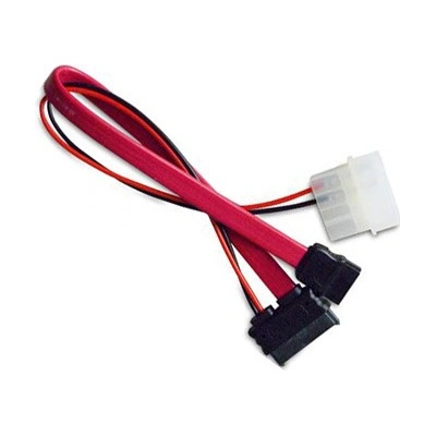 AKASA - slimline SATA na SATA data a power - 40 cm