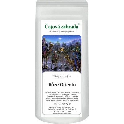 Čajová zahrada Růže Orientu zelený ochucený čaj 1 kg