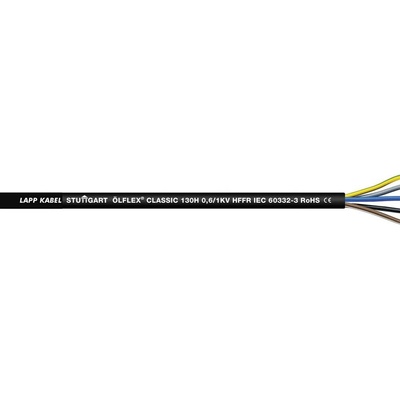 Lapp ÖLFLEX® CLASSIC 130 H BK 1123435/500 riadiaci kábel 4 G 4 mm² 500 m čierna