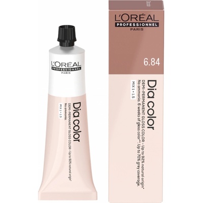 Loréal Professionnel Dia color Přeliv na vlasy 6.84 tmavá blond měděná mokka L’Oréal Professionnel 60 ml
