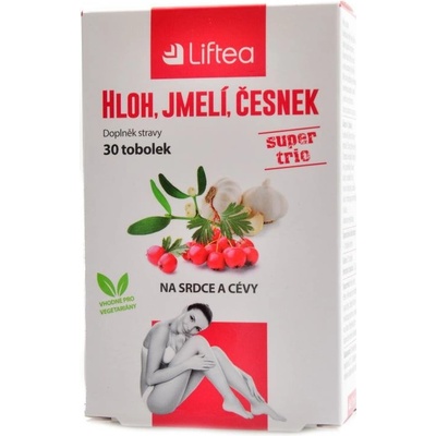 Swiss Caps Liftea Hloh Jmelí Česnek 30 tabliet