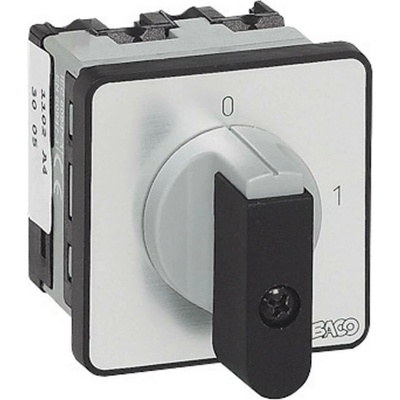 Baco odpínač 16 A 1 x 90 ° sivá, čierna NB03AQ1