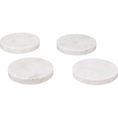 Secret de Gourmet Podtácky pod hrnky MARBLE 10cm 4ks bílé
