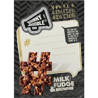 Johnny Doodle Hashtag mléčná čokoláda s příchutí fondánu a brownies 150 g