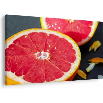 Obraz rozkrojených grapefruitů, jednodílný 120x80 cm