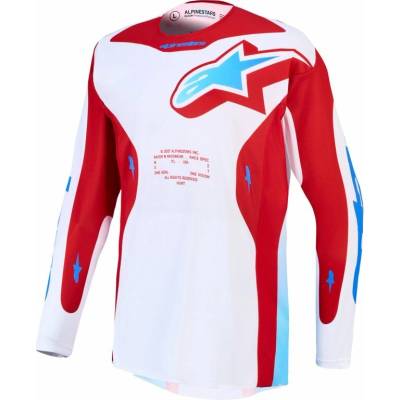 Alpinestars Racer Hunt 2027 biela/červená/modrá