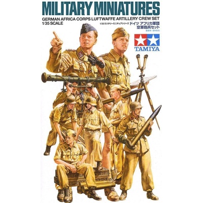 Tamiya German Africa Corps Luftwaffe Artillery Crew Set 1:35