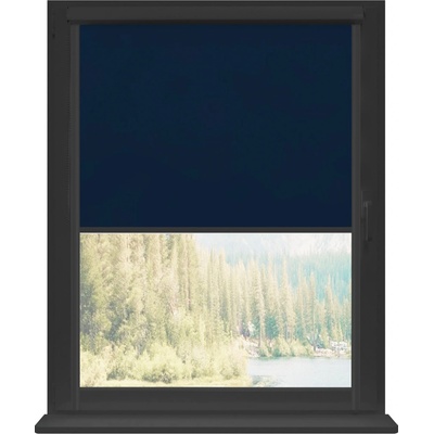 Dekodum Termoizolační roleta v antracitové kazetě, Navy Silver 34 x 200 cm