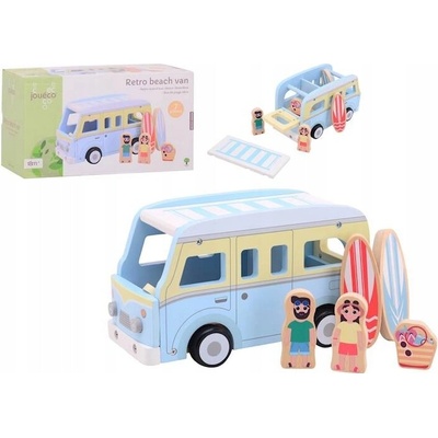 Joueco Dřevěný plážový autobus retro styl 18m+
