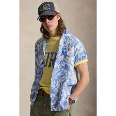 Polo Ralph Lauren pánska košeľa ľanová 710B14225 modrá