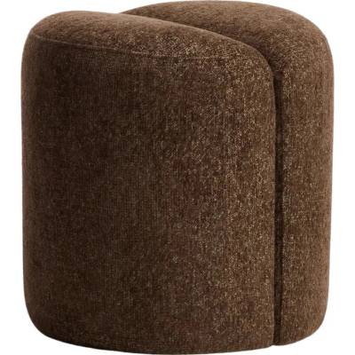 Kave Home Hnědý puf Nedilo Ø45 cm