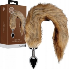 Ouch! Fox Tail with Metal Butt Plug Brown