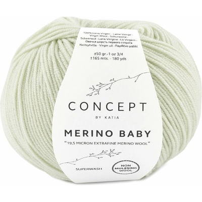 Katia Merino Baby Farba: 155 - Whitish green