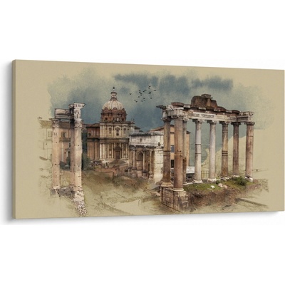 Obraz - Forum Romanum, Řím, Itálie, jednodílný 120x70 cm