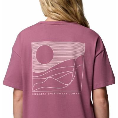 Columbia CSC Heavyweight Graphic Tee antique mauve/linear hillscape