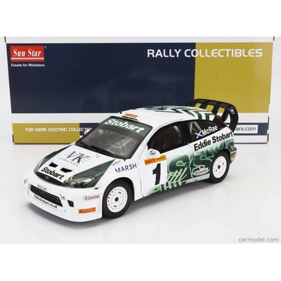 Wrc Sun-star Ford england Focus Rs 03 N 1 Rally Pirelli International 2005 Colin Mcrae Bílá 1:18