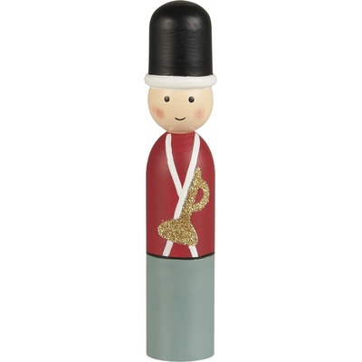 IB LAURSEN Dřevěná figurka Guard/Trumpet, červená barva, dřevo