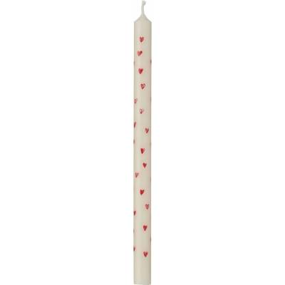 Ib Laursen Taper Red Hearts 20 cm
