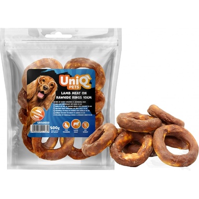 UNIQ PETS Donuty s jehněčím masem 500 g 10 cm