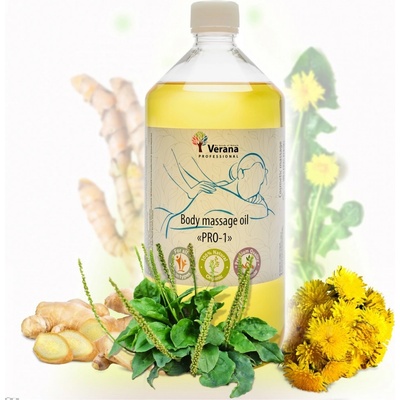 Verana masážní olej základní PRO 1 1000 ml – Hledejceny.cz