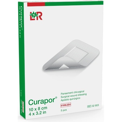 Curapor Chirurgická náplast sterilní 8 x 10 cm 5 ks
