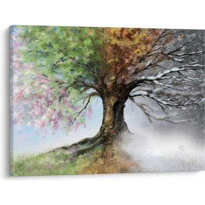 Obraz - Strom štyroch ročných období, jednodielne 70x50 cm