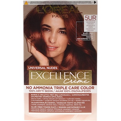 L'Oréal Paris Excellence Creme Triple Protection barva na vlasy na barvené vlasy na všechny typy vlasů 5UR Universal Red 48 ml