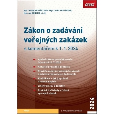Zákon o zadávání veřejných zakázek s komentářem k 1. 1. 2024