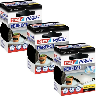 tesa EXTRA POWER PERFECT páska so skleným vláknom 2,75 m x 38 mm čierna