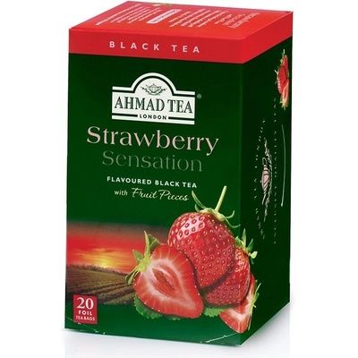 Ahmad Tea Černý čaj s příchutí Jahody 20 x 2 g