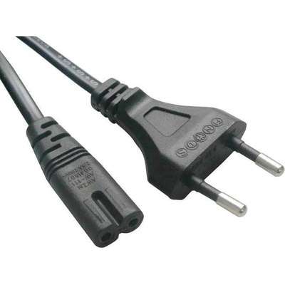 PremiumCord Kabel síťový 230V k magnetofonu 3m, černý