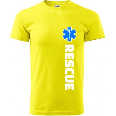 Rescue pre záchranárov tričko citrónová