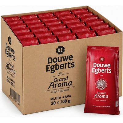 Douwe Egberts Grand Aroma mletá 30 x 100 g